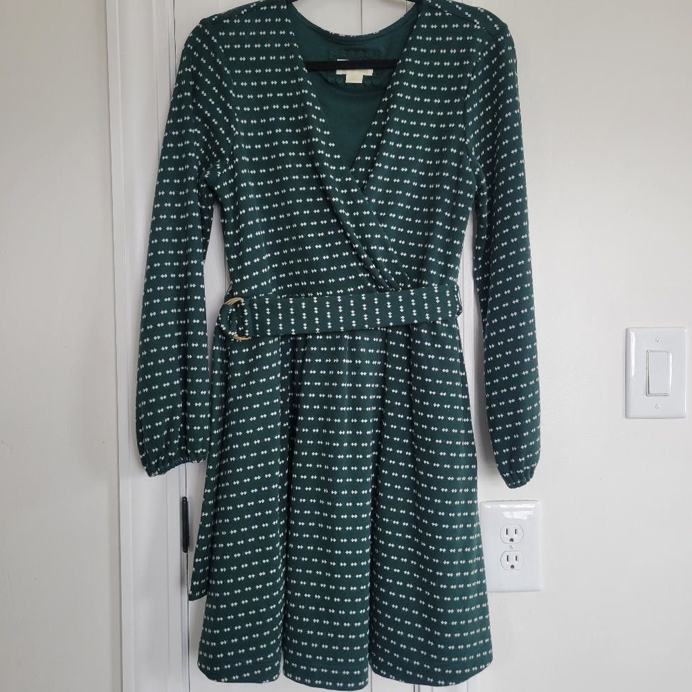 Anthropologie Maeve Green Malta dress